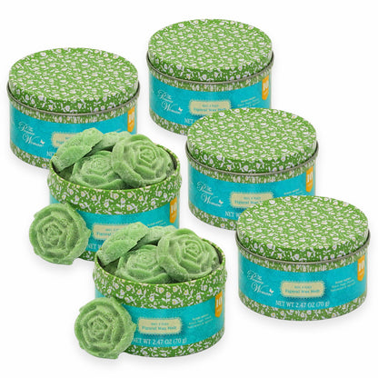 60-tlg. Wax Melts Rosen Schmelzblüten Duftblüten Aroma Duftwachs (6 Dosen x 10er)