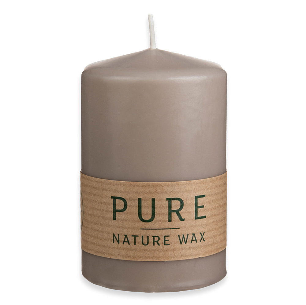 12 Stk Wenzel Stumpenkerzen 90×60mm Pure Safe Candle Blockkerzen – Sand (2x6er)