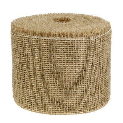 40 Meter Juteband 15cm breit Tischband Rolle - Natur