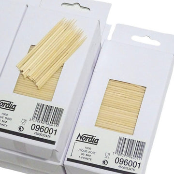 1.000 Zahnstocher Holz 65mm Party-Picker Fingerfood Spieße - (1 Pack)