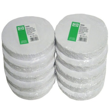5.000 Plattenpapiere weiß Ø 18cm Tortenpapiere Untersetzer (10x500er) - weiß