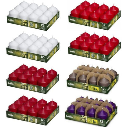 24 Bolsius Professional Stumpenkerzen 78x58mm Gastro (2x12er Tray)