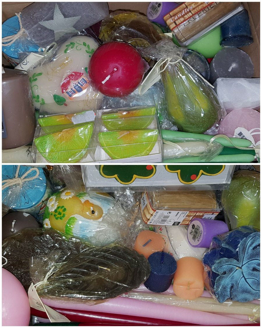 10 kg Stumpenkerzen Dekokerzen Teelicht Spitzkerzen 2. Wahl Paket - bunt gemischt