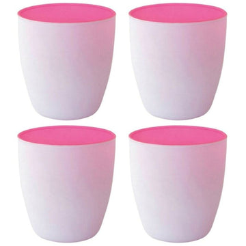 20 Kerzenhalter Teelichthalter 85x90mm Kerzenglas B-Ware - Pink