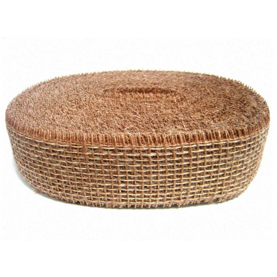 40m Juteband 5cm breit Dekoband Rolle – Bronze ( sehr hart)