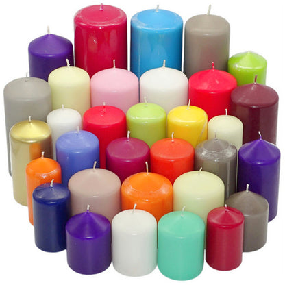 WiTaP™ - 10 kg Stumpenkerzen glatt Mix bunt gemischt