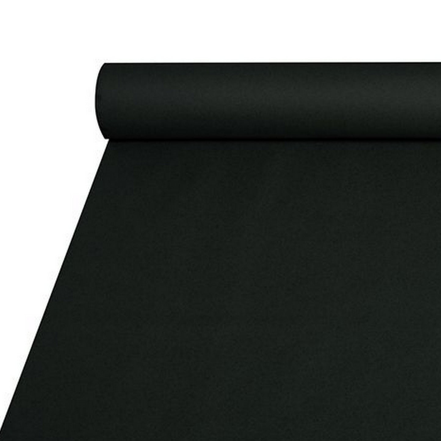 50m Airlaid Vlies Tischdeckenrolle 118cm Breit Tischtuch stoffähnlich Einweg (2 Ro. x 25m) schwarz