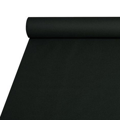 50m Airlaid Vlies Tischdeckenrolle 118cm Breit Tischtuch stoffähnlich Einweg (2 Ro. x 25m) schwarz