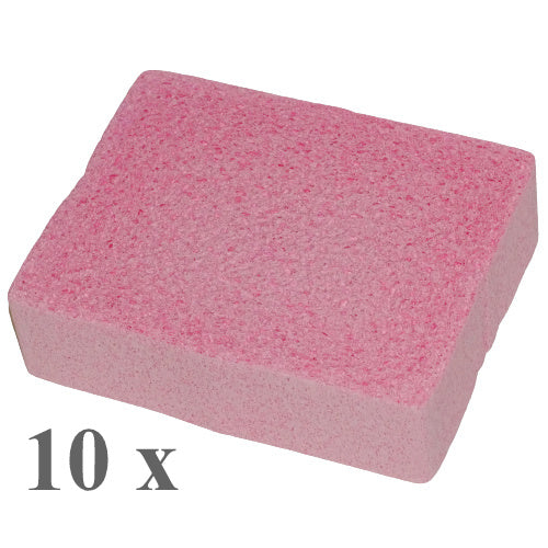 10 Viskoseschwamm 150x115x40mm Lakierschwamm Autoschwamm - Rosa