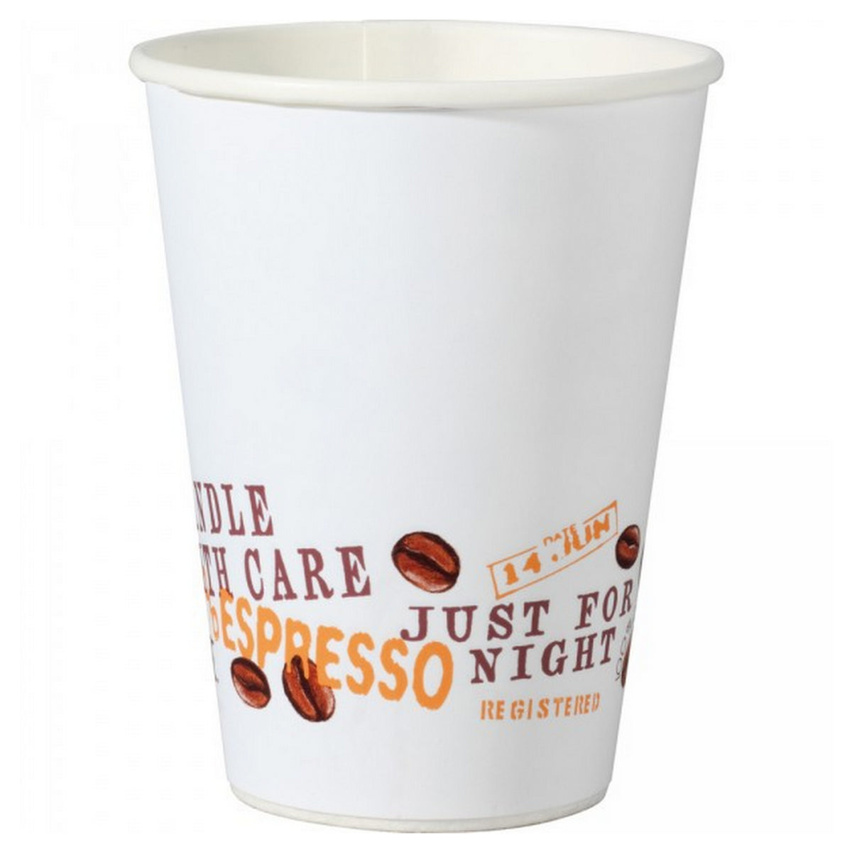 560 Stück Kaffeebecher 0,4L Pappbecher Coffee To Go Trinkbecher Weiß-Braun (16x35er)