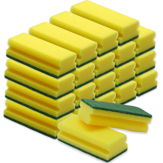 20 Scheuerschwämme 150x70x45mm Topfreiniger Küchenschwamm - Gelb (20 Stück)