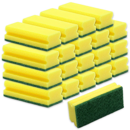 20 Scheuerschwämme 150x70x45mm Topfreiniger Küchenschwamm - Gelb (20 Stück)