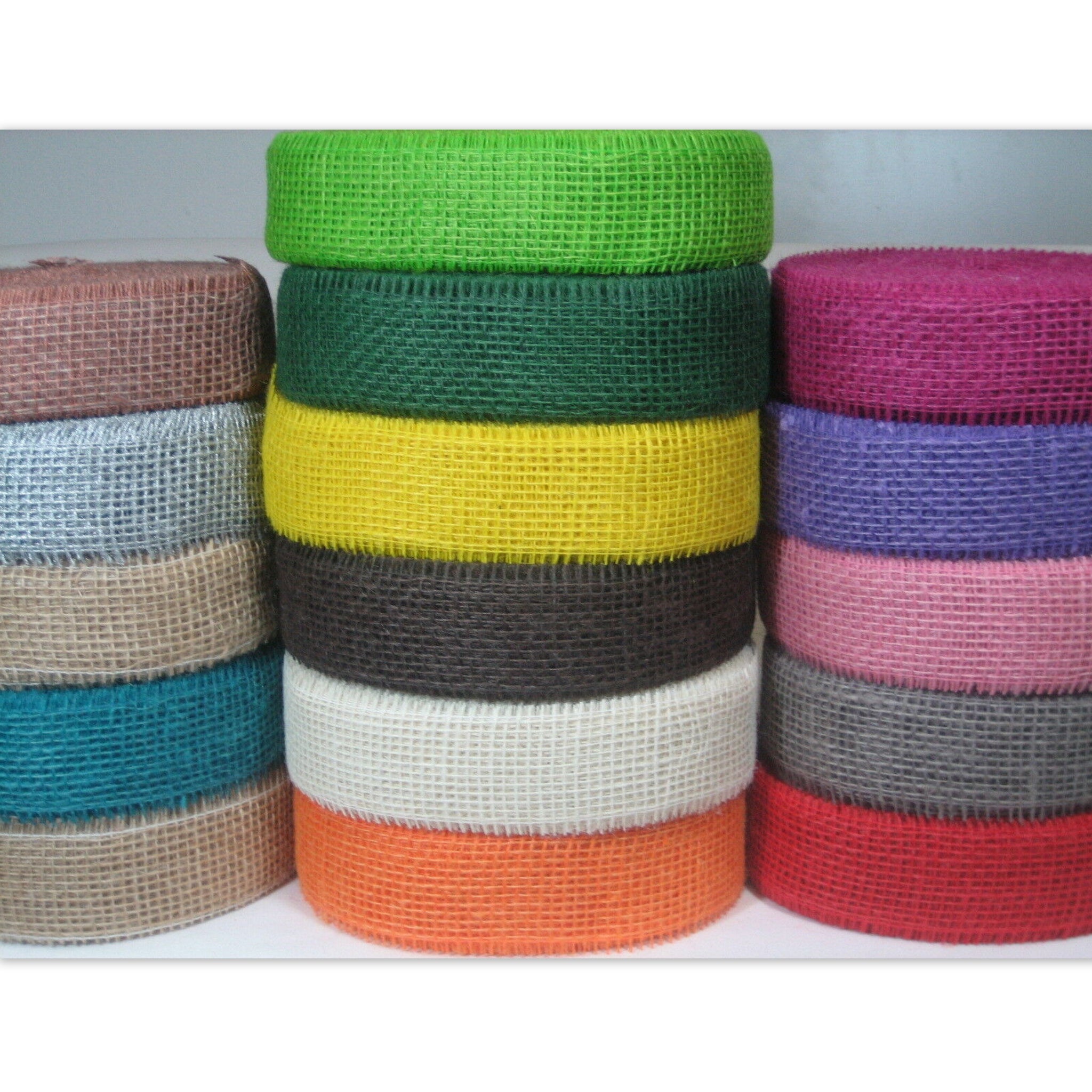 40 Meter Juteband 5cm breit Dekoband Rolle