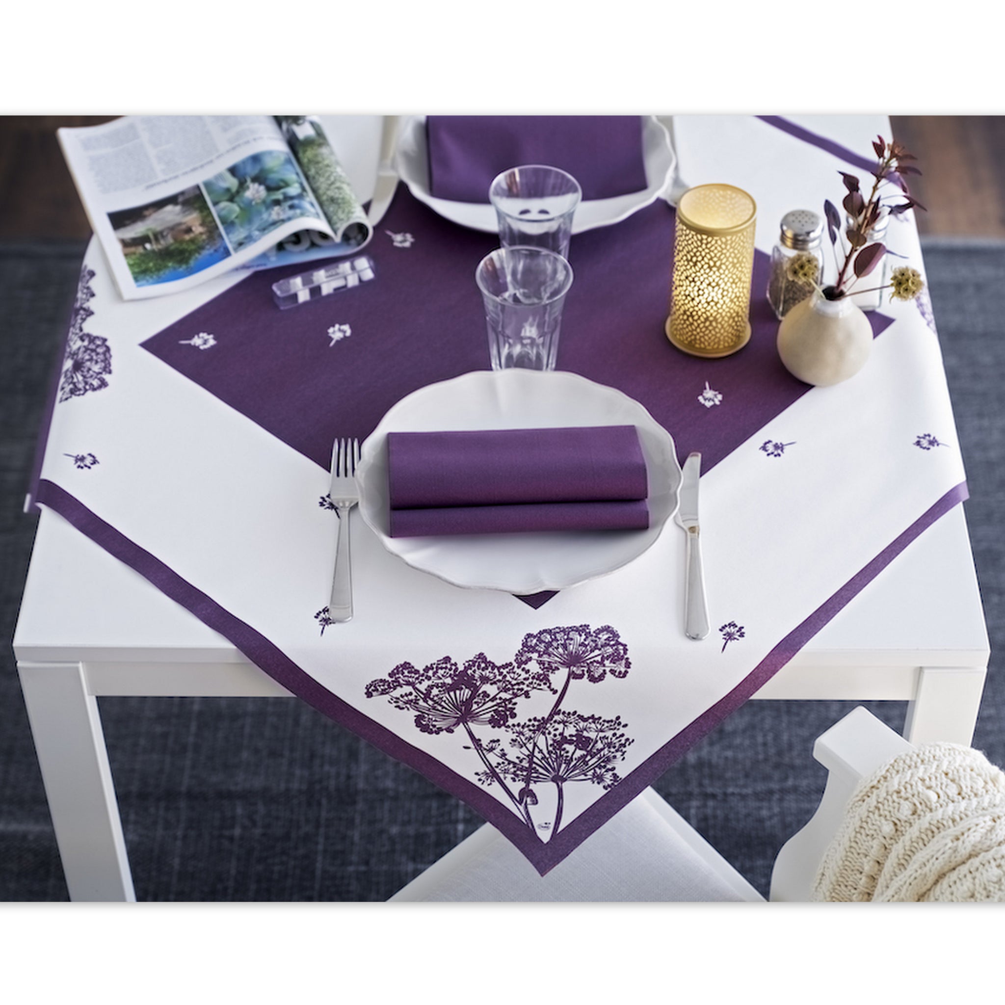 20 Stk Premium Mitteldecken 84x84cm Tischdecken stoffähnlich Überraschungspaket - Mix sortiert