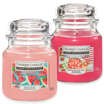 2er Set Yankee Candle Home Inspiration Duftkerzen im Glas – Medium 340g Bonbonglas