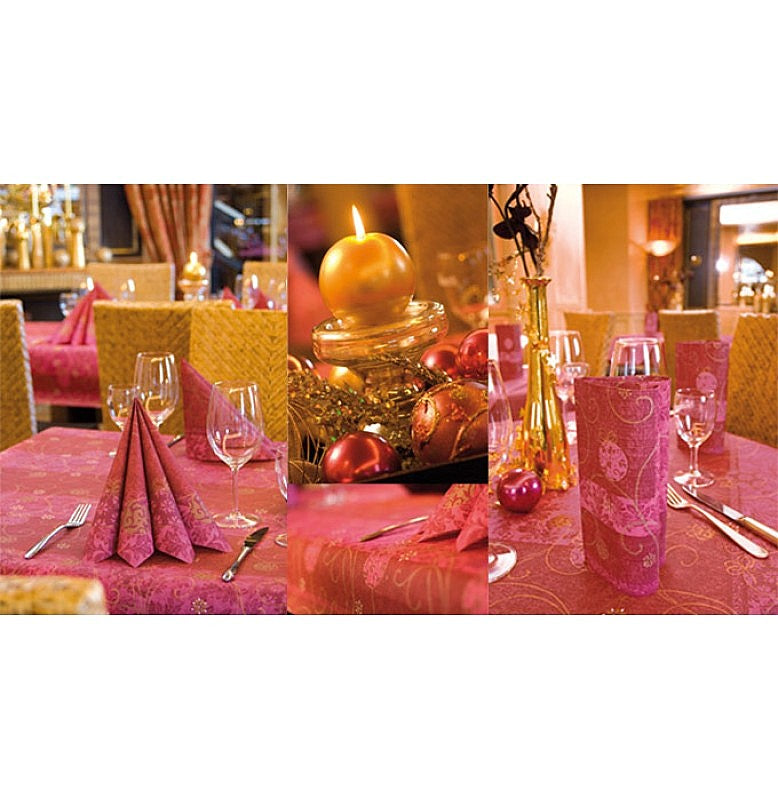 300 Stk Duni Classic Servietten 40x40cm 4-lagig Papier - Galarina bordeaux (6x50er)