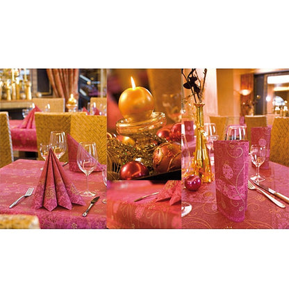 300 Stk Duni Classic Servietten 40x40cm 4-lagig Papier - Galarina bordeaux (6x50er)
