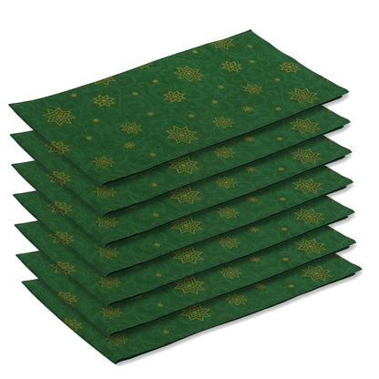 100 Stück Dunicel Mitteldecken 84x84cm Tischdecken stoffähnlich - Ornament Stars grün