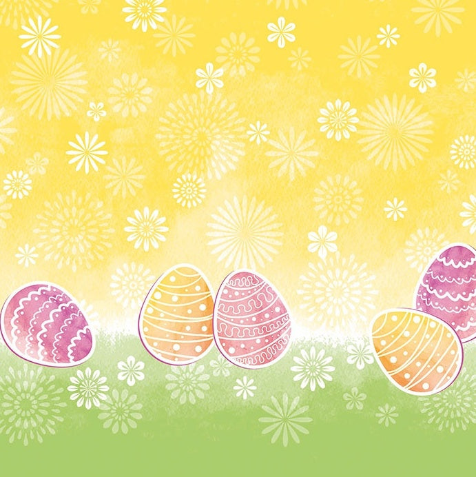 10 Stk Premium Mitteldecken 84x84cm Tischdecken stoffähnlich Tischtuch - Ostern bunt (5x2er)